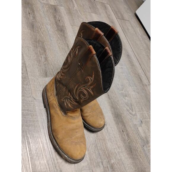 Laredo Western Cowboy Waterproof Boots Men SZ 12ew Cheyenne 68112 Leather Hammer main image 15